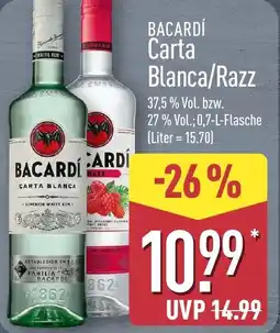 Aldi Nord BACARDÍ Carta Blanca/Razz Angebot
