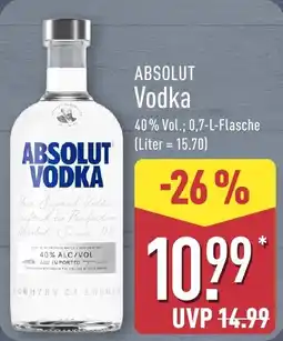 Aldi Nord ABSOLUT Vodka Angebot