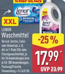 Aldi Nord LENOR Waschmittel Angebot