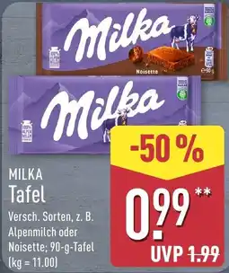 Aldi Nord MILKA Tafel Angebot