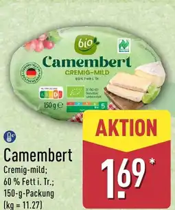 Aldi Nord Bio Camembert Angebot