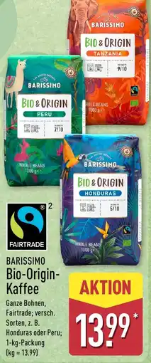 Aldi Nord BARISSIMO Bio-Origin- Kaffee Angebot