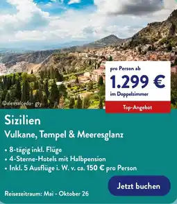 Aldi Nord Sizilien Vulkane, Tempel & Meeresglanz Angebot