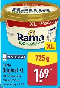 Aldi Nord RAMA Original XL Angebot