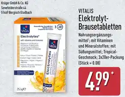 Aldi Nord VITALIS Elektrolyt Brausetabletten Angebot