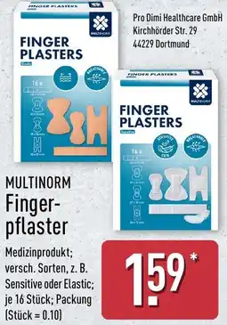 Aldi Nord MULTINORM Fingerpflaster Angebot