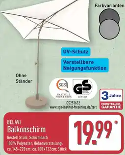 Aldi Nord BELAVI Balkonschirm Angebot