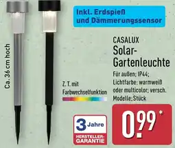 Aldi Nord CASALUX Solar Gartenleuchte Angebot