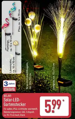 Aldi Nord BELAVI Solar-LED Gartenstecker Angebot