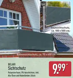 Aldi Nord BELAVI Sichtschutz Angebot