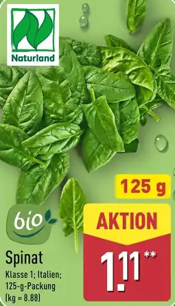 Aldi Nord Spinat Angebot
