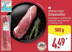 Aldi Nord MEINE METZGEREI Schweinefilet Angebot