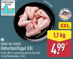 Aldi Nord MEINE METZGEREI Hähnchenflügel XXL Angebot