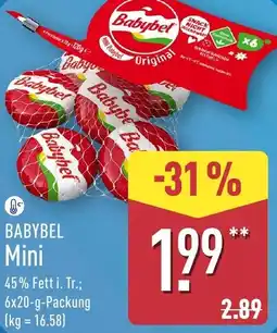 Aldi Nord BABYBEL Mini Angebot