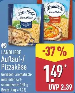 Aldi Nord LANDLIEBE Auflauf-/ Pizzakäse Angebot