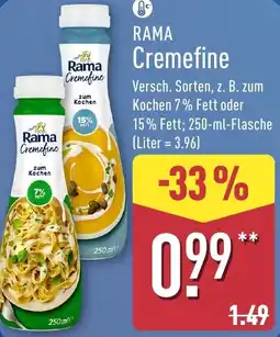 Aldi Nord RAMA Cremefine Angebot