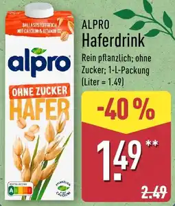 Aldi Nord ALPRO Haferdrink Angebot