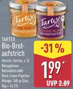 Aldi Nord TARTEX Bio-Brotaufstrich Angebot