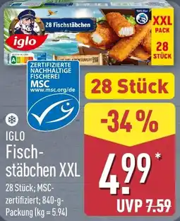 Aldi Nord IGLO Fischstäbchen XXL Angebot