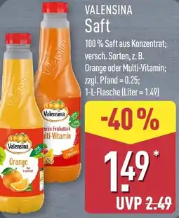 Aldi Nord VALENSINA Saft Angebot