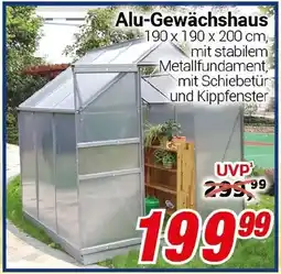 CENTERSHOP Alu-Gewächshaus Angebot