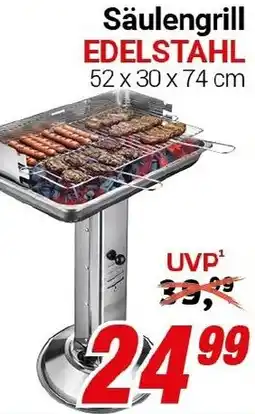 CENTERSHOP Säulengrill EDELSTAHL Angebot