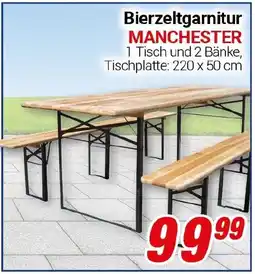 CENTERSHOP Bierzeltgarnitur MANCHESTER Angebot