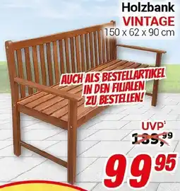 CENTERSHOP Holzbank VINTAGE Angebot