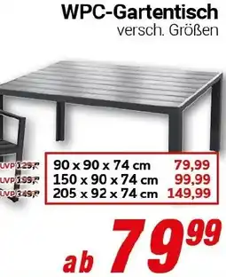 CENTERSHOP WPC-Gartentisch Angebot