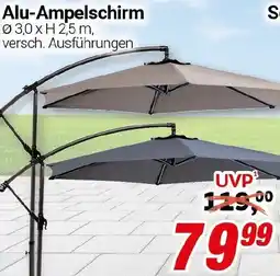 CENTERSHOP Alu-Ampelschirm Angebot