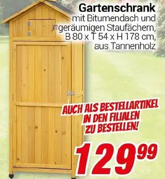CENTERSHOP Gartenschrank Angebot