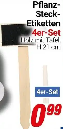 CENTERSHOP Pflanz Steck Etiketten Angebot