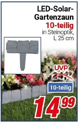 CENTERSHOP LED-Solar Gartenzaun Angebot