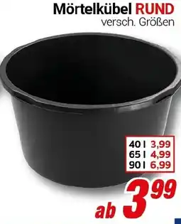 CENTERSHOP Mörtelkübel RUND Angebot