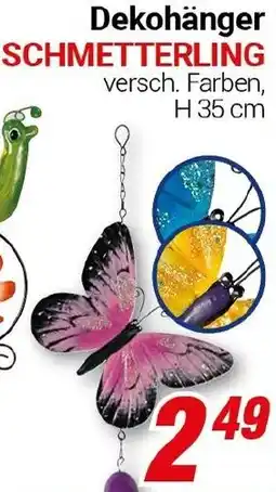 CENTERSHOP Dekohänger SCHMETTERLING Angebot