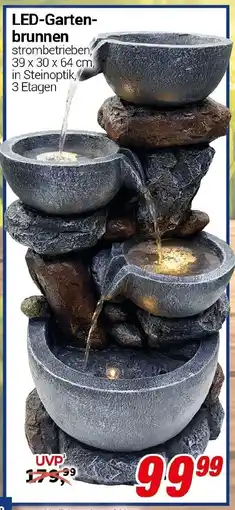 CENTERSHOP LED-Gartenbrunnen Angebot