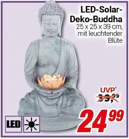 CENTERSHOP LED-Solar Deko-Buddha Angebot