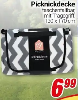 CENTERSHOP Picknickdecke Angebot