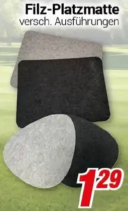 CENTERSHOP Filz-Platzmatte Angebot