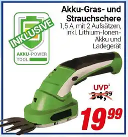 CENTERSHOP Akku-Gras- und Strauchschere Angebot