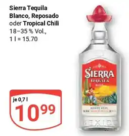 Globus Sierra Tequila Blanco, Reposado oder Tropical Chili Angebot