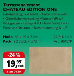 Holz Possling Terrassenelement CHATEAU EDITION ONE Angebot