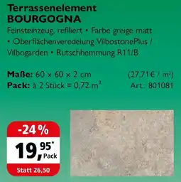 Holz Possling Terrassenelement BOURGOGNA Angebot
