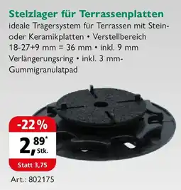 Holz Possling Stelzlager für Terrassenplatten Angebot
