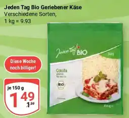 Globus Jeden Tag Bio Geriebener Käse Angebot