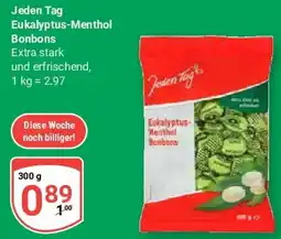 Globus Jeden Tag Eukalyptus-Menthol Bonbons Angebot
