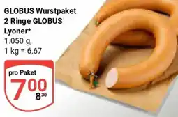 Globus GLOBUS Wurstpaket 2 Ringe GLOBUS Lyoner Angebot
