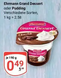 Globus Ehrmann Grand Dessert oder Pudding Angebot