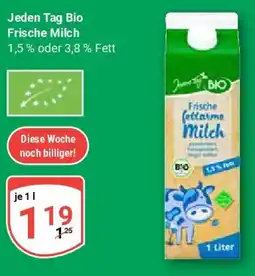 Globus Jeden Tag Bio Frische Milch Angebot