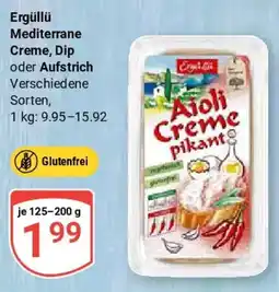 Globus Ergüllü Mediterrane Creme, Dip oder Aufstrich Angebot